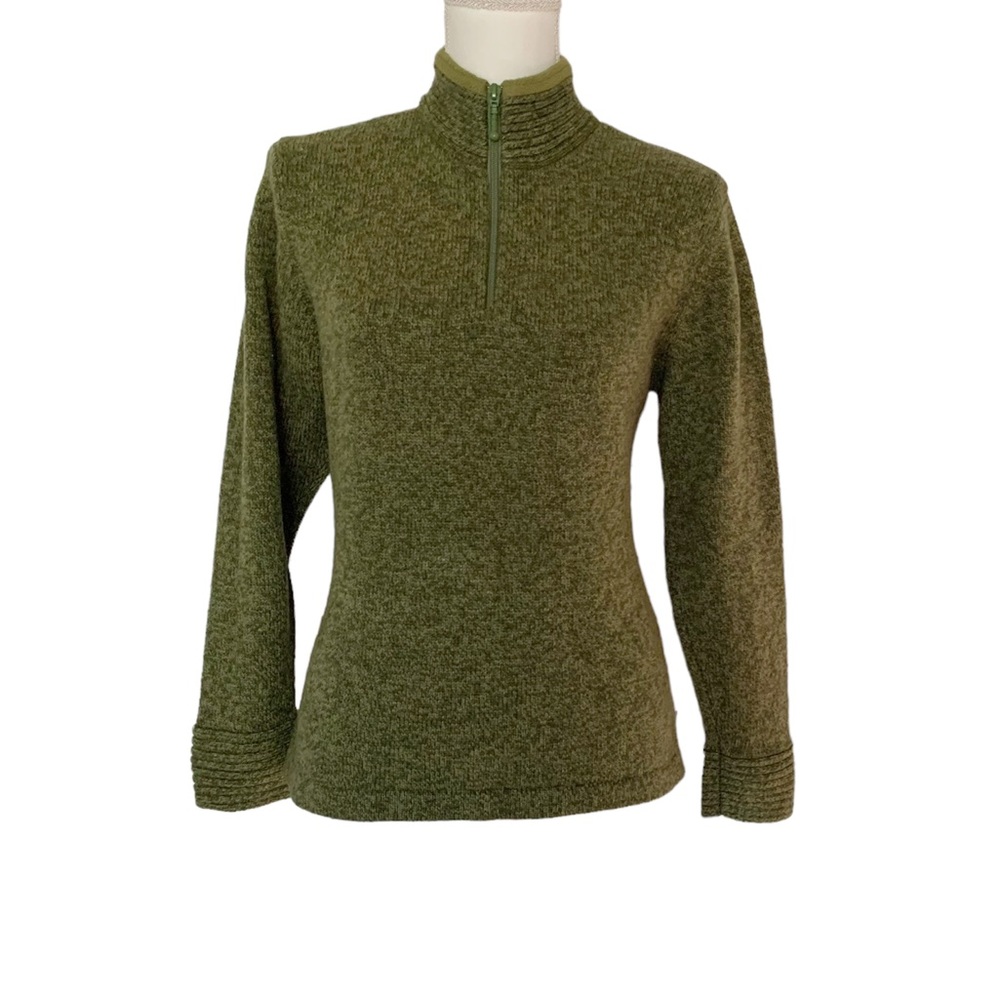 Woolrich Green Pullover Wool Sweater Size Large